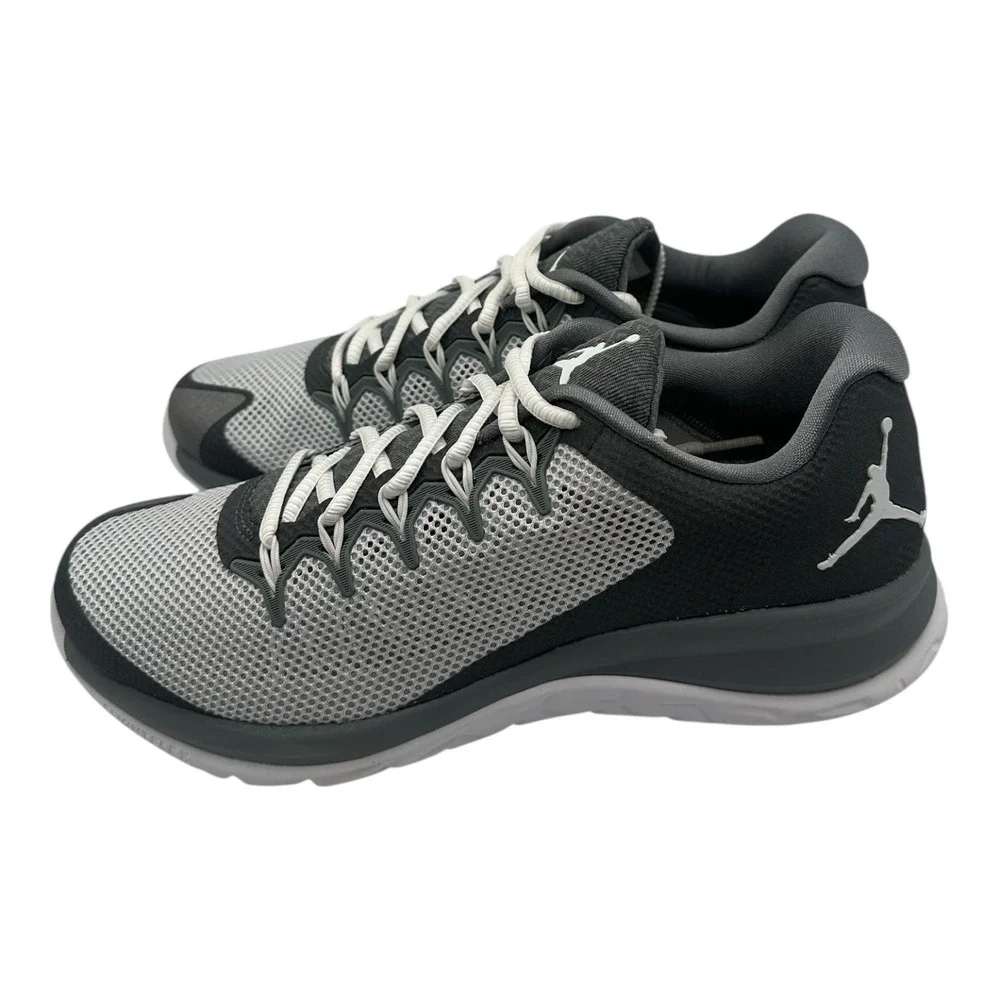 Nike Air Jordan Flight Runner 2 Shoes Mens 8 Cool Grey/White Sneakers 175572-003